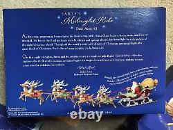 2005 Hallmark Santas Midnight Ride Dash Away Sleigh 8 Reindeer Table Shelf Decor