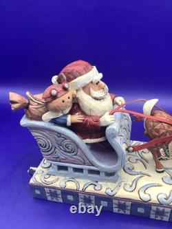 2008 Jim Shore Rudolph Traditions #4009803 Musical Santa Sleigh Misfit Toys