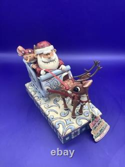 2008 Jim Shore Rudolph Traditions #4009803 Musical Santa Sleigh Misfit Toys