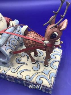 2008 Jim Shore Rudolph Traditions #4009803 Musical Santa Sleigh Misfit Toys