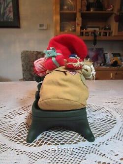 2009 LIMITED EDITION SANTA SLEIGH AND REINDEER 9 1/2 Dam Troll Doll Rare