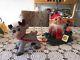 2009 Santa In Sleigh With Reindeer With Hang Tags- 9 Dam Troll Doll Very Rare