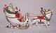 2017 Hallmark Koc Porcelain Santa's Sleigh & Reindeer Signed By 18 Artists +