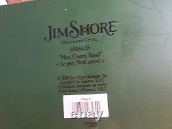 2020 ENESCO JIM SHORE HEARTWOOD CREEK Here Comes Santa Sleigh Reindeer 6006635