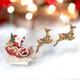 22.5 Inch Santa With Reindeer And Sleigh Christmas Decor Ships Within 10 Days