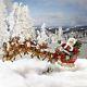 24 Musical Santa Claus And Sleigh Table Top Christmas Decor
