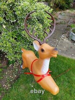 2x Reindeer Blow mold TPI Christmas Light for Santa sleigh decoration blowmold