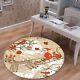 3d Sleigh Reindeer Santa Round G202 Christmas Mat Elegant Photo Carpet Rug Amy