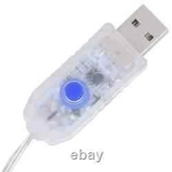 3pcs Lighted Deers and Santa Sleigh with 72 LED Lights, Flying Lighted Reindeers