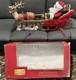 41 Holiday Living Animated Reindeer & Santa On Sleigh Lamp Christmas Tested