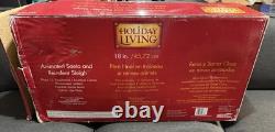 41 Holiday Living Animated Reindeer & Santa On Sleigh Lamp Christmas Tested