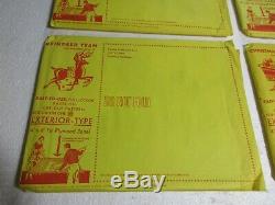 4 Vintage Christmas Cutout Patterns Douglas Fir Plywood Santa Reindeer Sleigh