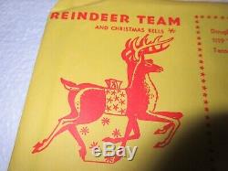 4 Vintage Christmas Cutout Patterns Douglas Fir Plywood Santa Reindeer Sleigh
