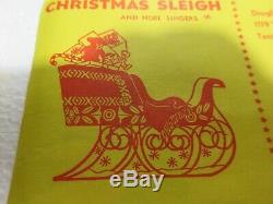 4 Vintage Christmas Cutout Patterns Douglas Fir Plywood Santa Reindeer Sleigh