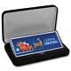 4 Oz Silver Colorized Bar Santa's Sleigh & Reindeer (withbox)