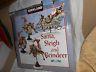 4 Pc Santa Sleigh 3 Reindeer Display Figures Kirkland Signature Christmas Sled