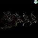 50 Durable Metal Wire Santa Sleigh Reindeer Bright Outdoor 430 Led Lights Decor