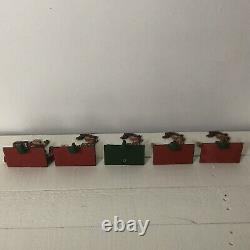 5 Midwest Cannon Falls Christmas Stocking Hanger Holders Santa Sleigh & Reindeer