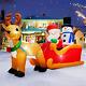 6.6ft Christmas Inflatables Santa Sleigh Snowman Reindeer Outdoor Decor