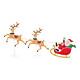 6 Ft. Yuletide Lane Led Santa Sleigh With Reindeer Holiday Yard Decoration