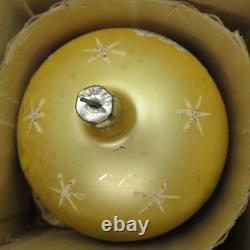 6 Vtg Fantasia Poland Jumbo Glass Christmas Tree Ornaments Santa Reindeer Sleigh