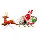 72 Santa Sleigh And Reindeer Christmas Outdoor Yard Lawn Decor Blow Mold Figure