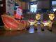 7 Ft Santa Toy Gifts Sleigh Reindeer Inflatable Christmas Yard Decor Led
