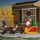 7ft Inflatable Santa Sleigh Reindeer Led Outdoor Christmas Yard Decor