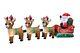 8 Foot Long Christmas Led Inflatable Santa Sleigh Reindeer Yard Party Decoration