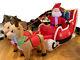 8 Ft Inflatable Christmas Blow Up Led Lighted Santa Sleigh With 2 Reindeer #1