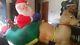 8' Gemmy Holiday Christmas Inflatable Santa Withpresents, Sleigh & Reindeer