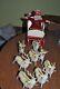 8 Celluloid Reindeer Made In Occupied Japan Plus Santa And Sleigh