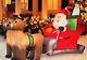 8 Ft Wide Inflatable Santa On Sleigh And Reindeer. Brand New In Box, Never Used