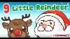 9 Little Reindeer Santa S Reindeer Kids Christmas Songs The Kiboomers
