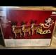 9 Ft. Giant-sized Led Santa's Sleigh With Reindeer Holiday Yard Decoration Y9