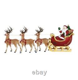 9 ft Giant-Sized LED Santa's Sleigh with Reindeer NEW IN BOX
