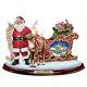 Almost Christmas Thomas Kinkade Santa Sleigh And Reindeer Figurine