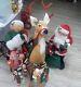 Analee Dolls Santa & Mrs Claus With Reindeer & Sled Made In Usa