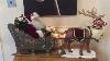 Animated Reindeer Santa On Sleigh