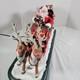 Animated Santa With Reindeer & Sleigh Musical Light-up Christmas Carols (1995)