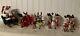Annalee 5 Santa Mouse In Sleigh With 8, 3 Reindeer Mice Rare