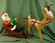 Annalee Dolls 18 Reindeer With 18 Santa & Sleigh 1987 Christmas 6610 Al753