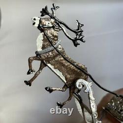 Antique BABETTE SCHWEIZER CHRISTMAS SANTA SLEIGH REINDEER 5 #4C