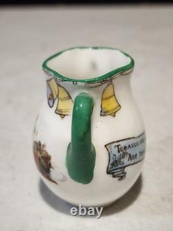 Antique Royal Doulton Series Ware SANTA SLEIGH REINDEER 2 Mini 2 HANDLE VASE