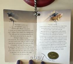 Authentic Models Balance Toys Santa's Sleigh Reindeer Balancing Metal Art 17.5