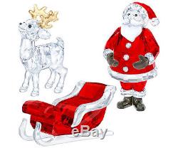 Authentic Swarovski Santa Reindeer Sleigh Christmas BNIB 5223620 5223261 5223691