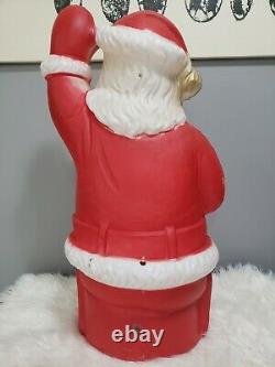 Beco Original Christmas Blow Mold 1960s JOLLY SANTA FOR SLEIGH waving 26