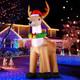 Big Christmas Inflatable Reindeer Or Santa Sleigh Led Xmas Blow Up Yard New