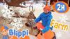 Blippi Feeds Santa S Reindeer 2 Hours Of Farm Animal Stories For Kids
