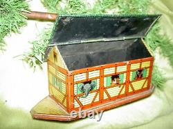 Bliss/Reed paper litho wood-on-wheels SANTA Sleigh withdolls toys reindeer replica